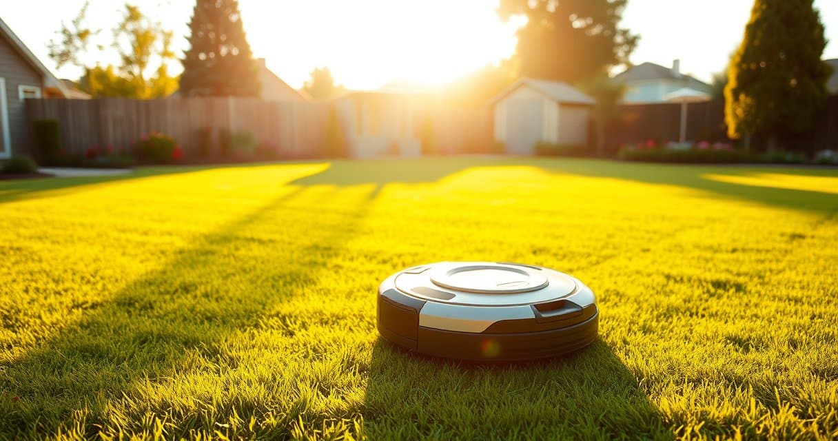 Wireless robotic lawn mower guide