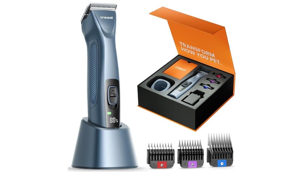 Oneisall Professional dog hair clipper con batería extraíble: Test