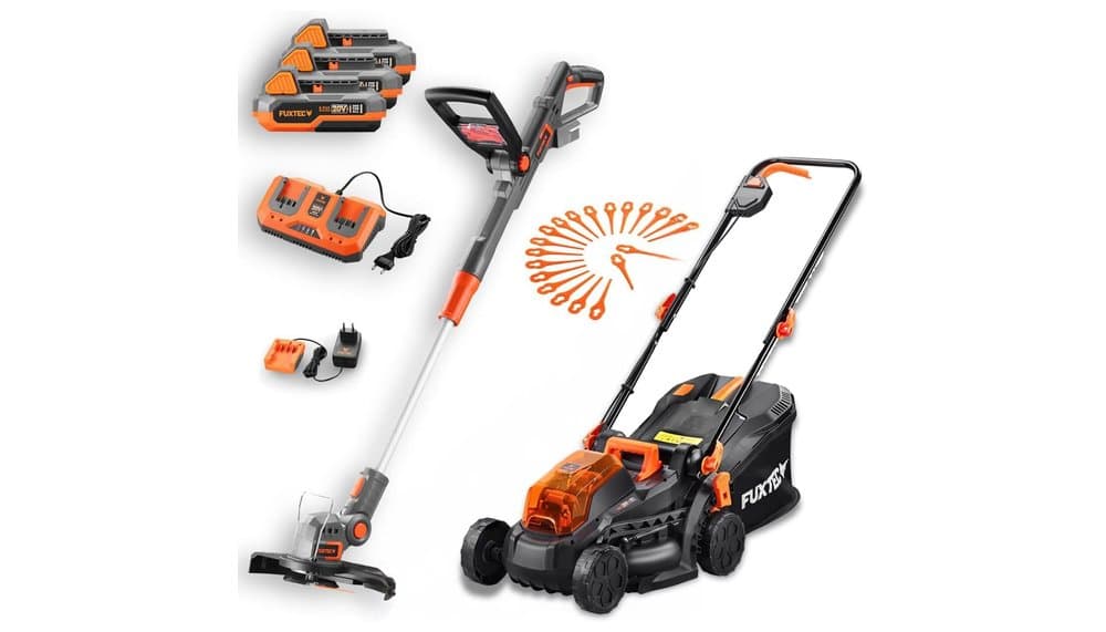 FUXTEC Cordless Lawn Mower and Trimmer Set Review